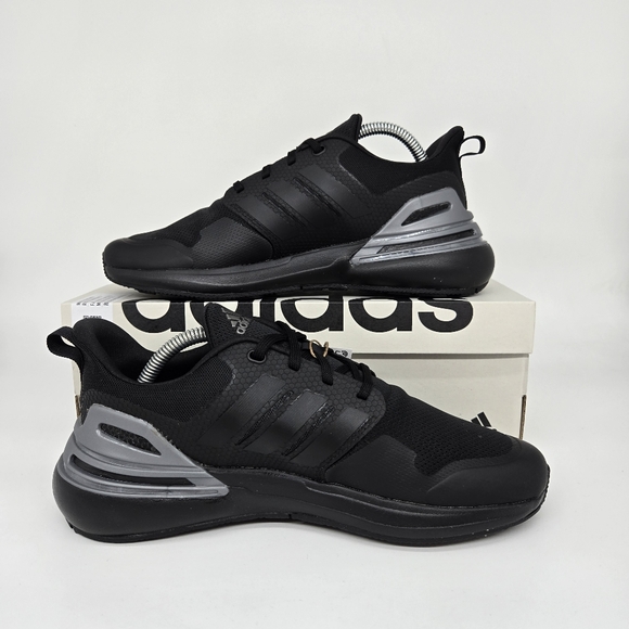 New adidas RapidaSport Bounce J 'Black Iron Metallic' Youth Shoes Size 6.5 - Picture 6 of 8